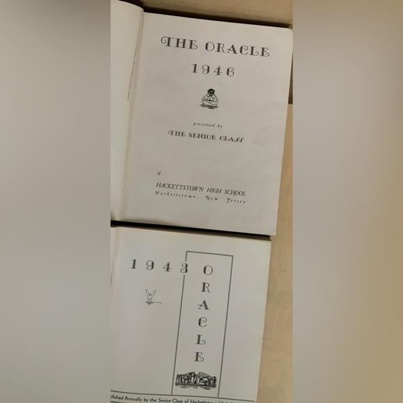 WW II era,  HACKETTSTOWN NJ HIGH SCHOOL YEAR BOOKS - Picture 7 of 16